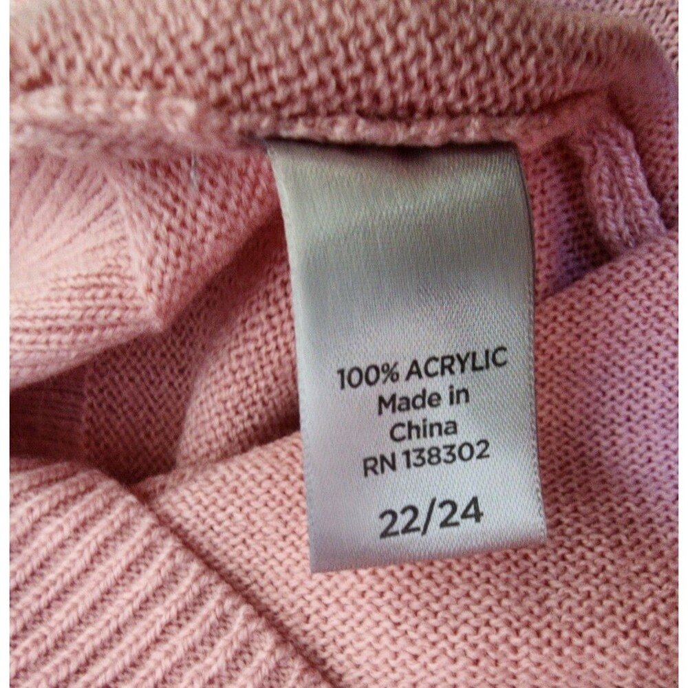 AVENUE Pink Cowl Neck Sweater Plus Size 22/24 - Picture 8 of 8
